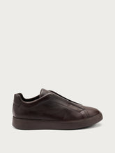 Urban leather slip-ons - WOODdarkbrown | FRAU