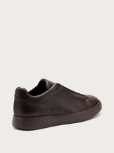 Urban leather slip-ons - WOODdarkbrown | FRAU