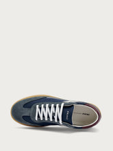 Suede and fabric sneakers - Steel Blue | FRAU