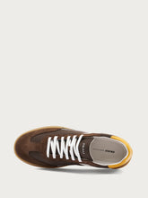 Suede and fabric sneakers - Chocolat | FRAU