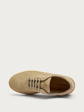Suede sneakers with top-stitching - OATAmber | FRAU