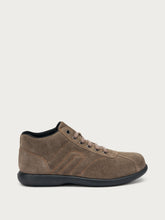 Casual suede high-top sneakers - Mink | FRAU