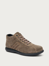Casual suede high-top sneakers - Mink | FRAU