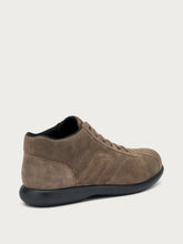 Casual suede high-top sneakers - Mink | FRAU