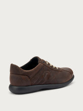 Vintage-effect casual sneakers - Brown | FRAU