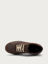 Vintage-effect casual sneakers - Brown | FRAU