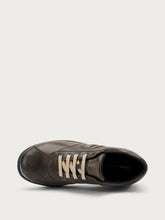 Casual distressed-effect leather sneakers - Antique Brown | FRAU