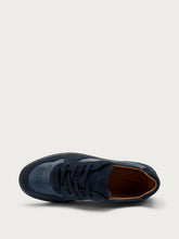 Urban sneakers with suede inserts - Blue | FRAU