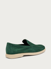 Slip-On aus Veloursleder - Flaschen Grün | FRAU