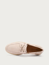Suede boat shoes - Ecru | FRAU