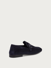 Deconstructed loafers with buckle - Blue | FRAU