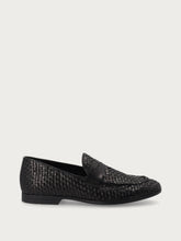 Woven loafers with saddle detailing - Black | FRAU
