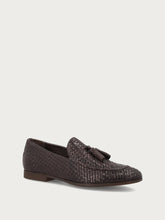 Woven loafers with tassels - Dark Brown | FRAU