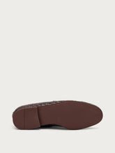Woven loafers with tassels - Dark Brown | FRAU
