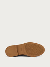 Leather loafers with contrasting outsole - Chestnut | FRAU