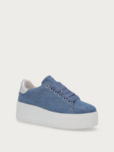 Sneakers platform in denim - Denim chiaro | FRAU