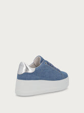 Sneakers platform in denim - Denim chiaro | FRAU