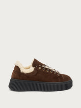 Sneakers with shearling lining - Cocoa | FRAU