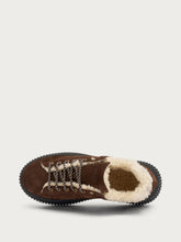Sneakers with shearling lining - Cocoa | FRAU