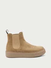 Casual suede Chelsea boots - Honey | FRAU