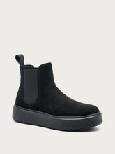 Casual suede Chelsea boots - Black | FRAU