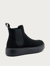 Casual suede Chelsea boots - Black | FRAU