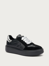 Sneakers with suede inserts - BLACKsilver | FRAU