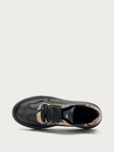 Sneakers with contrasting inserts - BLACKtaupe | FRAU