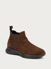 Suede comfort tech Chelsea boots - Cocoa | FRAU