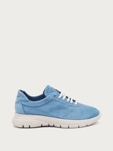 Suede sneakers with XL® outsole - Powder Blue | FRAU