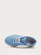 Suede sneakers with XL® outsole - Powder Blue | FRAU