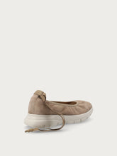 Suede ballet flats with XL® outsole - Sand | FRAU