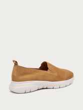 Extra-light suede slip-ons - Saddle | FRAU