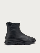 Comfort tech leather ankle boots - Black | FRAU