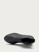 Comfort tech leather ankle boots - Black | FRAU