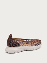 Leopard-print mesh ballet flats - Leo | FRAU