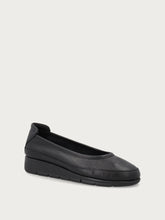ComfortTech-Ballerina-Schuh aus Leder - Schwarz | FRAU