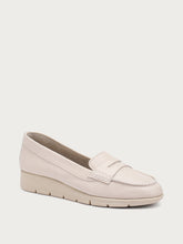 ComfortTech-Mokassin aus Leder - Cremeweiß | FRAU