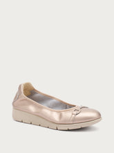 ComfortTech ballet flats with clasp detail - Platinum | FRAU