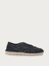 Laser-etched nubuck sneakers - Blue | FRAU
