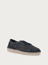 Laser-etched nubuck sneakers - Blue | FRAU