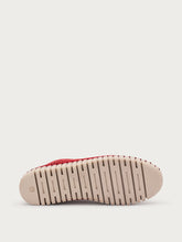 Ballerinas aus gelasertem Nubukleder - Kirsche | FRAU