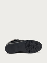 Stivaletti comfort in crosta ingrassata effetto vintage - Nero | FRAU