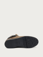 Stivaletti comfort in crosta ingrassata effetto vintage - Taupe | FRAU