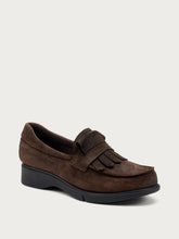 Mocassino comfort in crosta ingrassata effetto vintage - Chocolat | FRAU