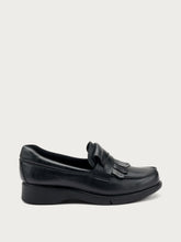 Comfortable leather loafers - Black | FRAU