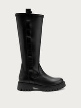 Stretch boots with lug sole - Black | FRAU