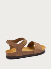 Sandali a fascia con fussbet in sughero - Sabbia | FRAU