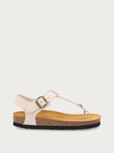 Zehenstegsandalen mit Fußbett aus Kork - Butter | FRAU