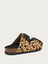 Animal-print double-strap sliders - Siena | FRAU